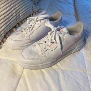 Adidas Continental 80 White and Pink Sneakers size 7.5 (never been worn)